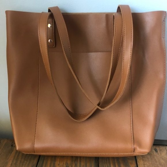 HENNY & LEV VEGAN LEATHER 2-IN-1 EVERYDAY TOTE - Picture 1 of 4